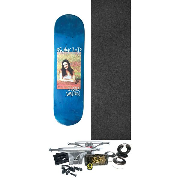 Fancy Lad Skateboards Justis Walton Milksnake Assorted Stains Skateboard Deck - 8.3" x 32" - Complete Skateboard Bundle